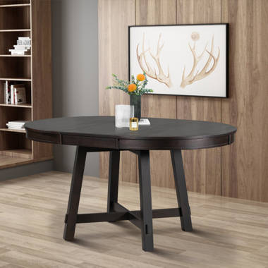 Ridgley extendable acacia solid wood dining table best sale gracie oaks